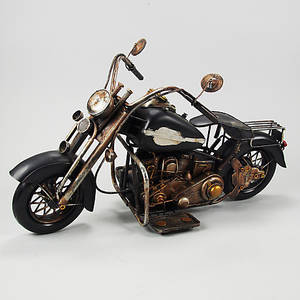 MOTORCYKEL, målad metall, samtida.