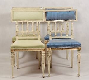 STOLAR, 4 st, gustaviansk stil, 1900-talets första hälft.