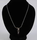 DIAMANTCOLLIER, vitguld, 18K.