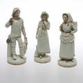 FIGURINER, 3 st, porslin, Bing  Gröndahl, 1800-talets andra hälft.