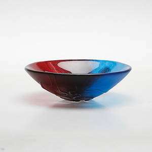 SKÅL, glas, Mats Jonasson, Målerås, signerad.