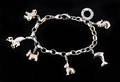 ARMBAND mit 6 Charms, Thomas Sabo, 925er Silber, ca. 45,7 g.