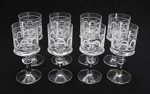 VINGLAS, 8 st, Husar, Bertil Vallien, Boda.