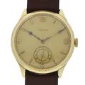 GROßE LONGINES HERRENARMBANDUHR Gelbgold 585-.