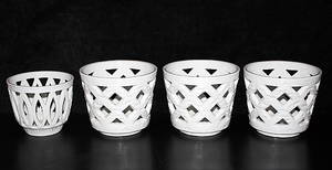 YTTERFODER, 4 st, keramik, Chamotte, Gunnar Nylund, Rörstrand.