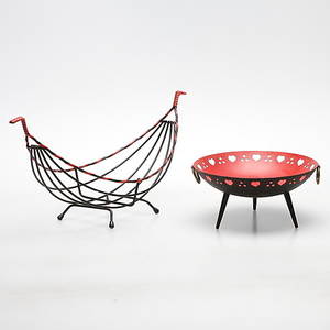 SKÅLAR, 2 st, 1900-talets andra hälft.