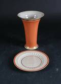 Royal Copenhagen krakelé vase og tallerken 2 