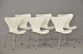 Arne Jacobsen 1902-1971. Seks stole, model 3107. 6