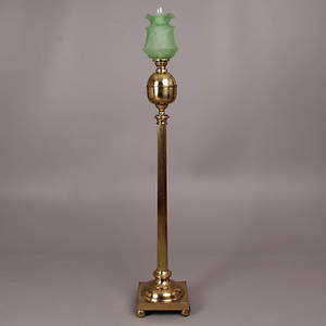 GOLVFOTOGENLAMPA, mässing, 1900-talets första hälft.