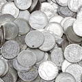 MYNT, silver, 1 kronor, vikt ca 4000 gram.