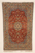 Persisk Isfahan tæppe, 170 x 108 cm.