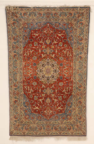 Persisk Isfahan tæppe, 170 x 108 cm.