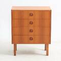 BYRÅ. Teak, 4 lådor.