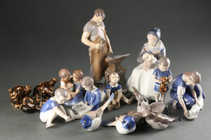 Bing  Grøndahl samt Royal Copenhagen. Samling figurer 14
