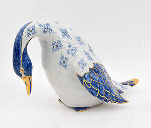 MANUFATTURA ARTISTIQUE DE PORCELAINE,. Gans, Porzellan.