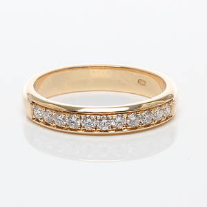 RING, 14k guld med diamanter om totalt ca 0,33ct, 2000-tal.