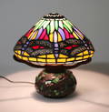 TISCHLAMPE, im Tiffany Stil.