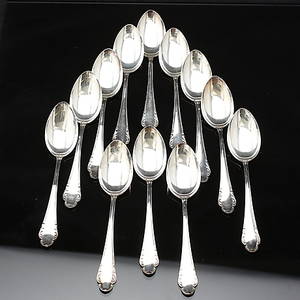 SKEDAR, 12 st, silver, Haga, 465 g, 1950-tal.