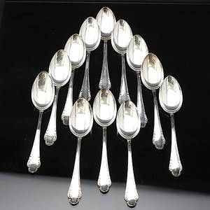 SKEDAR, 12 st, silver,  Haga,  465 g, 1950-tal.