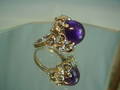 ANTIKER AMETHYST RING Silber 835.