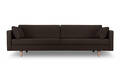 Hudson 3 pers. sofa, mørk brun Denne vare er sat til omsalg under nyt varenummer 4808993