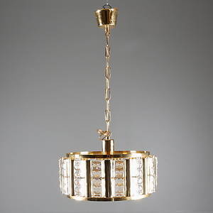 TAKARMATURER, Ett par, mässingglas, Lys Stil, 1900-talets senare del.