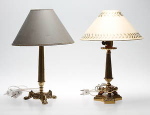 BORDSLAMPOR, 2 st, 1900-tal.