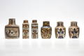 VASER, 6 st, keramik, Fajance, Royal Copenhagen, Danmark.