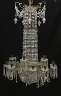 LJUSKRONA, oscariansk, 1800-talets andra hälft, höjd 100 cm.