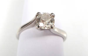Solitär diamantring, ca 0.56 ct ct