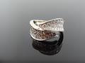 Chokolate  WHITE DIAMOND RING 1,50cts 14k gold.