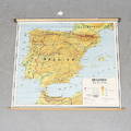 SKOLKARTA, Spanien och Portugal, 1955.