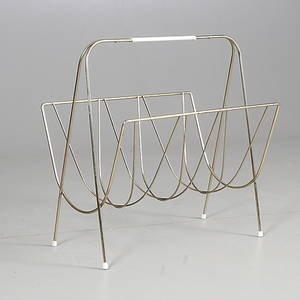 TIDNINGSSTÄLL, mässing, ca 1960.