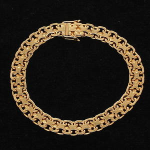 ARMBAND, 18k guld, B E Franzen, Stockholm, 1947.