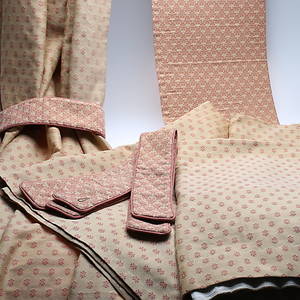 GARDINLÄNGDER, 4 st med tillbehör, ca 240 x ca 132 cm.