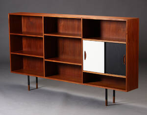 Dansk møbelproducent. Reol, teaktræ, 1960erne 