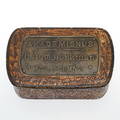 SNUSDOSA, Akademisnus, C. Aug. Björkman, Norrköping, tidigt 1900-tal.