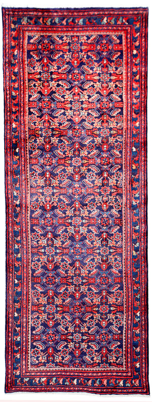 Persisk Hamadan tæppe 308x110 cm.
