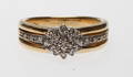 RING MED DIAMANTER, 18k guld, vikt ca 6,3 gr.