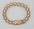ARMBAND X-LÄNK MED STAV, 18k guld, vikt ca 23 gr.