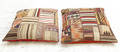 KUDDFODRAL, 2 st, Kelim patchwork, 90 x90 cm.