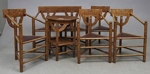 SALONGSGRUPP, 6 delar, munkmodell, 1900-talets första hälft.