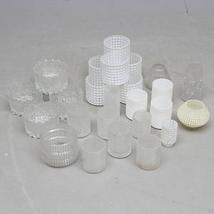 PARTI LAMPKUPOR, glas, omkring 1900-talets mitt 2.