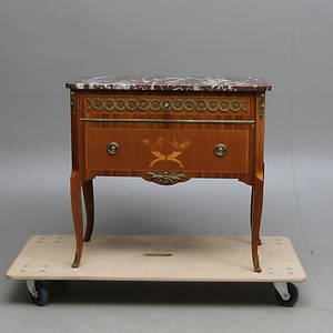 BYRÅ, med stenskiva, gustaviansk stil, 1900-tal.