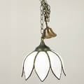 TAKLAMPA, tiffanymodell, sent 1900-tal.