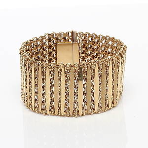 ARMBAND, 18k guld, otydliga stämplar, 1900-tal.