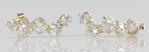 Par brillantørestikker, ca. 1.60 ct. 2
