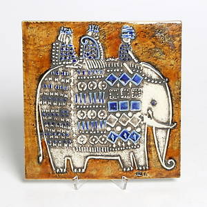 VÄGGRELIEF, stengods, Lisa Larson, Gustavsberg, 1900-tal.