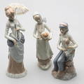 FIGURINER, 3 st, Porslin, Casades, Spanien.