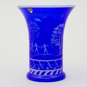 VAS, konstglas, Jan Winter, Orrefors Exbo B 900-77.